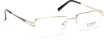 Titan Half Rim Rectangle Frame(122 mm