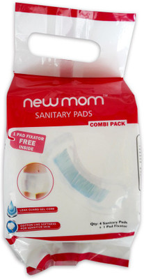 Dynamic NewMom Sanitary Pads Combi Pack (8 Sanitary Pads + 2 Pad Fixators) Sanitary Pad(Pack of 8)
Dynamic NewMom Sanitary Pads Combi Pack (8 Sanitary Pads + 2 Pad Fixators) Sanitary Pad(Pack of 8)