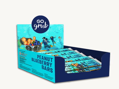 GO GRUB PEANUT BLUBERRY BARS(300 g, Pack of 10)