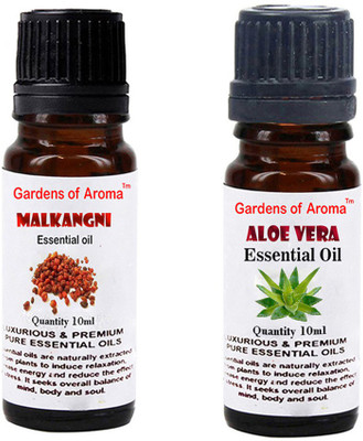 Gardens Of Aroma Malkangani Essential Oil And Aloe vera Essential Oil(20 ml)
