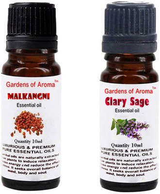 Gardens Of Aroma Malkangani Essential Oil And Clary sage Essential Oil(20 ml)