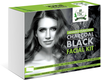TBC by Nature charcoal black facial kit 5 in 1 150 g(Set of 5) 
TBC by Nature charcoal black facial kit 5 in 1 150 g(Set of 5)