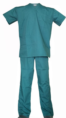 LOYAL NEEDS Scrub Suit Male PG Shirt, Pant Hospital Scrub(Pine Green XXL)