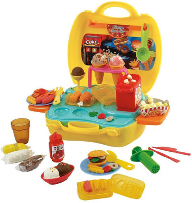 Elektra Toys for Kids Bring Along Cinema Snack Food Play Suitcase Set - 35 Pieces