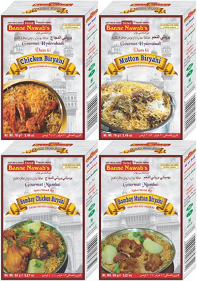 Ustad Banne Nawab's CHICKEN & MUTTON ( BIRYANI) BOMBAY CHICKEN & MUTTON (BIRYANI) -4 PACK(4 x 81.5 g)
Ustad Banne Nawab's CHICKEN & MUTTON ( BIRYANI) BOMBAY CHICKEN & MUTTON (BIRYANI) -4 PACK(4 x 81.5 g)
