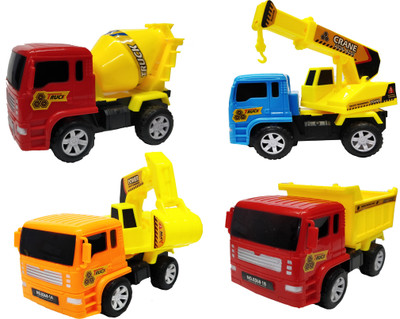 Emob Set of 4 Amazing Friction Powered Push and Go Vehicles Construction Truck Toy For Kids(Multicolor)
Emob Set of 4 Amazing Friction Powered Push and Go Vehicles Construction Truck Toy For Kids(Multicolor)