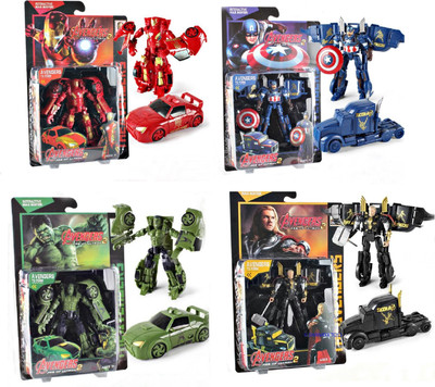 HALO NATION Infinity Collection Captain America , HULK IronMan and Thor Transformation Deformation Car Truck Avengers Action Figure Transformers Toy(Multicolor)
HALO NATION Infinity Collection Captain America , HULK IronMan and Thor Transformation Deformation Car Truck Avengers Action Figure Transformers Toy(Multicolor)