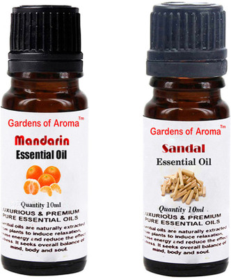 Gardens Of Aroma Mandarin Essential Oil And Sandal Essential Oil(20 ml)