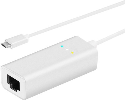 TOBO USB-C to Ethernet Adapter, USB 3.1 Type C to RJ45 Gigabit Ethernet LAN Network Adapter with Indicator, for The MacBook 2015, MacBook Pro 2016, Chromebook Pixel and More USB-C Devices, White Network Cable(Compatible with Laptop, Desktop, White)
TOBO USB-C to Ethernet Adapter, USB 3.1 Type C to RJ45 Gigabit Ethernet LAN Network Adapter with Indicator, for The MacBook 2015, MacBook Pro 2016, Chromebook Pixel and More USB-C Devices, White Network Cable(Compatible with Laptop, Desktop, White)
