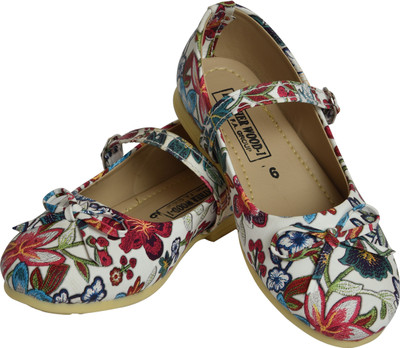 Leatherwood1 Girls Slip on Ballerinas(Multicolor