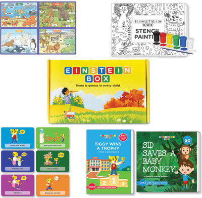 Einstein Box for 4, 5 and 6 Year Old Baby Boys and Girls, Learning and Educational Gift Pack of Toys and Books(Multicolor)
Einstein Box for 4, 5 and 6 Year Old Baby Boys and Girls, Learning and Educational Gift Pack of Toys and Books(Multicolor)