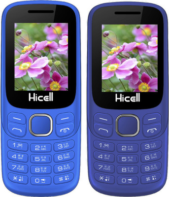 Hicell C9 Metro Combo of Two Mobiles(Navy Blue & Black, Dark Blue & Black)