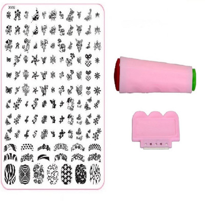 Royalkart Nail Art Stamping Jumbo Image Plate D.I.Y With Double-Sided Stamper & Scraper(XY02)(Multicolor)
Royalkart Nail Art Stamping Jumbo Image Plate D.I.Y With Double-Sided Stamper & Scraper(XY02)(Multicolor)