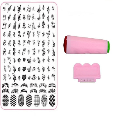 Royalkart Nail Art Stamping Jumbo Image Plate D.I.Y. With Double-Sided Stamper & Scraper(XY01)(Multicolor)
Royalkart Nail Art Stamping Jumbo Image Plate D.I.Y. With Double-Sided Stamper & Scraper(XY01)(Multicolor)