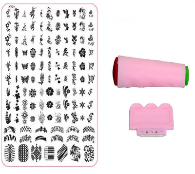 Royalkart Nail Art Stamping Jumbo Image Plate D.I.Y. With Double-Sided Stamper & Scraper(XY04)(Multicolor)
Royalkart Nail Art Stamping Jumbo Image Plate D.I.Y. With Double-Sided Stamper & Scraper(XY04)(Multicolor)