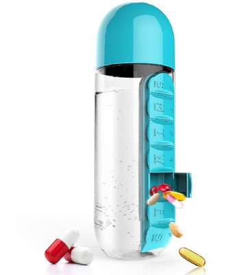 Magnusdeal 2 2 in 1 Weekly Medicine Vitamins 600ML Candy Color Pill Water Bottle Seven Daily Pill Box Organizer Portable Kit Combine Plastic Water Bottle (Random Color) Pill Box(Blue)
Magnusdeal 2 2 in 1 Weekly Medicine Vitamins 600ML Candy Color Pill Water Bottle Seven Daily Pill Box Organizer Portable Kit Combine Plastic Water Bottle (Random Color) Pill Box(Blue)