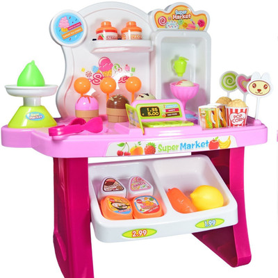 GRAPPLE DEALS Role Play Mini Supermarket Sweet Shop Play Set Toy with Sound Effects for Kids