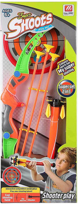 Tiny's World Super Shoot Archery 2 in 1 Play Set with Target Board 60 cm(Multicolor)
Tiny's World Super Shoot Archery 2 in 1 Play Set with Target Board 60 cm(Multicolor)