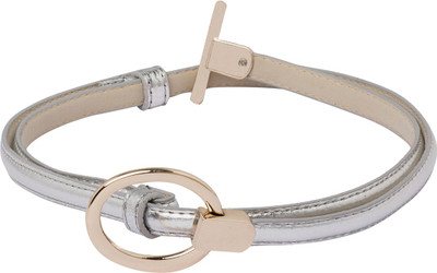 Globus Women Casual Silver Artificial Leather Belt