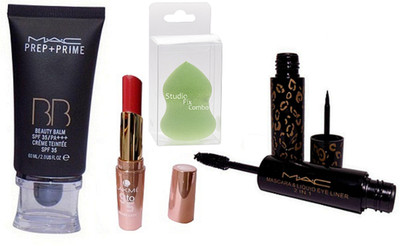 Studio Fix Combo Of Sponge Puff & Mac Prep+prime BB Beauty Balm Spf 35 Creme Teintee Spf 35 Foundation &9 to 5 Lipstick & 2 In 1 Eyeliner & Mascara(Set of 4)
Studio Fix Combo Of Sponge Puff & Mac Prep+prime BB Beauty Balm Spf 35 Creme Teintee Spf 35 Foundation &9 to 5 Lipstick & 2 In 1 Eyeliner & Mascara(Set of 4)
