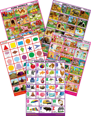 Spectrum Set of 5 Mirror Coat Educational Charts : Set 4 (English Alphabets, Farm Animals, Animals & Their Homes, Shapes & Personal Hygiene & Cleanliness)(Multicolor)
Spectrum Set of 5 Mirror Coat Educational Charts : Set 4 (English Alphabets, Farm Animals, Animals & Their Homes, Shapes & Personal Hygiene & Cleanliness)(Multicolor)