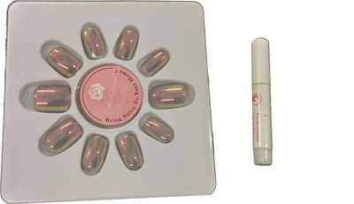 Perky Sack Chorme French Style Desginer Artificial Nails Pack of (12) Shinni Pinkish Golden(Pack of 12)
Perky Sack Chorme French Style Desginer Artificial Nails Pack of (12) Shinni Pinkish Golden(Pack of 12)