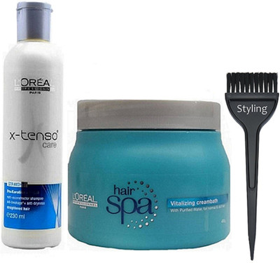 styling Of Hair Brush, L'oreal X-tenso Care Hair Shampoo 230ml With Vitalizing Hair Spa 490g(Set of 3)
styling Of Hair Brush, L'oreal X-tenso Care Hair Shampoo 230ml With Vitalizing Hair Spa 490g(Set of 3)