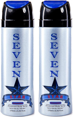 MELANGE SEVEN STAR BODY SPRAY Body Spray - For Men & Women(175 ml, Pack of 2)