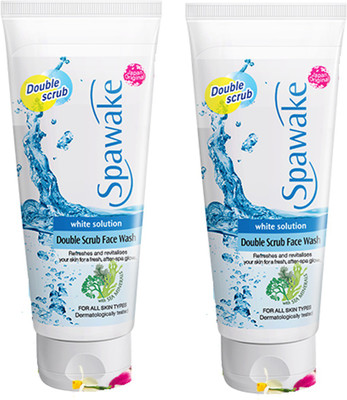 Spawake White Solution Double Scrub Face Wash 50g Each (Pack of 2) Face Wash(100 g)
Spawake White Solution Double Scrub Face Wash 50g Each (Pack of 2) Face Wash(100 g)