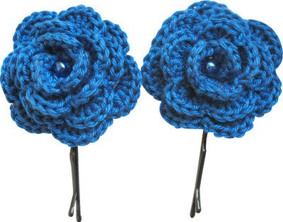 LA Riyo Crochet Handmade Clip 600 Hair Clip(Blue)