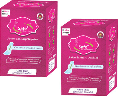 Safe plus Anion ultra soft XL Bamboo pulps sanitary pad with Bamboo pulps(Natural product) and four wings 20 pcs Sanitary Pad(Pack of 20)
Safe plus Anion ultra soft XL Bamboo pulps sanitary pad with Bamboo pulps(Natural product) and four wings 20 pcs Sanitary Pad(Pack of 20)