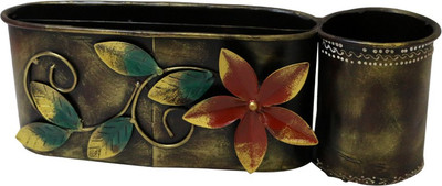 Ethnique Leaf Cutting Book Stand & Pen Stand Decorative Showpiece - 8 cm(Iron, Multicolor)
Ethnique Leaf Cutting Book Stand & Pen Stand Decorative Showpiece - 8 cm(Iron, Multicolor)