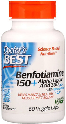 Doctor's Best Doctor's Best, Best Benfotiamine 150 + Alpha-Lipoic Acid(60 No)