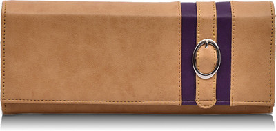 Fantosy Women Beige Artificial Leather Card Holder(4 Card Slots)