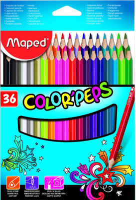 Maped Color'Peps 36 Shades Color Pencils Triangular Shaped Color Pencils(Set of 1, Multicolor)
Maped Color'Peps 36 Shades Color Pencils Triangular Shaped Color Pencils(Set of 1, Multicolor)