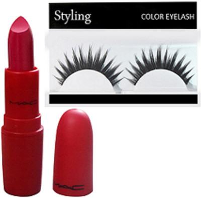 styling Eyelashes & Giambattista valli Ruby Woo Lipstick(Set of 2)