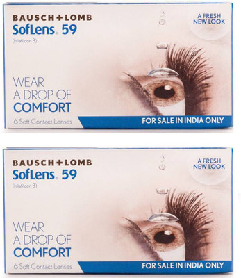 Bausch & Lomb Soflens 59 Monthly Contact Lens(-3.75, Clear, Pack of 12)