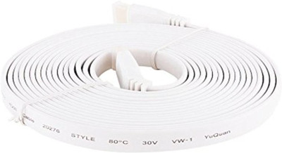 TOBO HDMI Flat Cable HDMI 2.0 (4K) 30AWG High Speed 18Gbps - Gold Plated Connectors - Video 4K 2160p, HD 1080p, 3D HDMI Cable(Compatible with TV, Laptop, PS3, Apple TV, Xbox, PlayStation, White)
TOBO HDMI Flat Cable HDMI 2.0 (4K) 30AWG High Speed 18Gbps - Gold Plated Connectors - Video 4K 2160p, HD 1080p, 3D HDMI Cable(Compatible with TV, Laptop, PS3, Apple TV, Xbox, PlayStation, White)