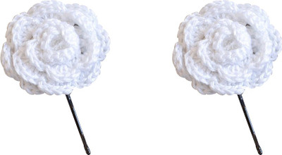 LA Riyo Crochet Handmade Clip 1605 Hair Clip(White)
