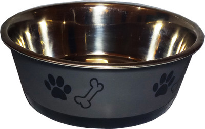 Petshop7 Stylish - Regular Anti Skid Dog Food Bowl/Dog Bowl/250 ML (Xtra Small - Suitable for Puppies) Round Stainless Steel, Polyresin Pet Bowl(250 ml Grey)
Petshop7 Stylish - Regular Anti Skid Dog Food Bowl/Dog Bowl/250 ML (Xtra Small - Suitable for Puppies) Round Stainless Steel, Polyresin Pet Bowl(250 ml Grey)