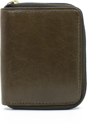 Delma Boys Brown Genuine Leather Wallet(10 Card Slots)