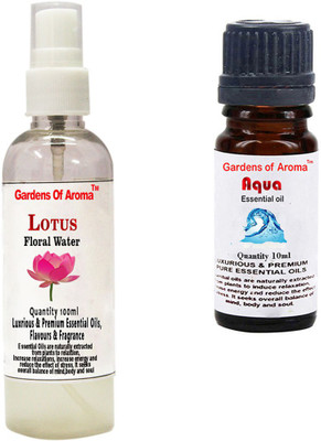 Gardens Of Aroma Lotus Floral Water And Aqua Essential Oil(110 ml)