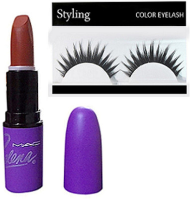 styling Eyelashes & Selena Matte Finish Lipstick(Set of 2)
