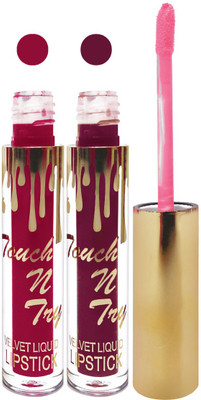 Femina09 cosmetics makeup velvet matte liquid lipstick enriched with vitamin E fashion color combo set of 2(l purple d pink, 10 ml)
Femina09 cosmetics makeup velvet matte liquid lipstick enriched with vitamin E fashion color combo set of 2(l purple d pink, 10 ml)