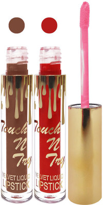 Femina09 cosmetics makeup velvet matte liquid lipstick enriched with vitamin E fashion color combo set of 2(brown red, 10 ml)
Femina09 cosmetics makeup velvet matte liquid lipstick enriched with vitamin E fashion color combo set of 2(brown red, 10 ml)