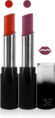 Medin paris matte long lasting moisturizing lipstick cosmetics makeup collection set of 2 color(orange purple pink, 10 g)
Medin paris matte long lasting moisturizing lipstick cosmetics makeup collection set of 2 color(orange purple pink, 10 g)