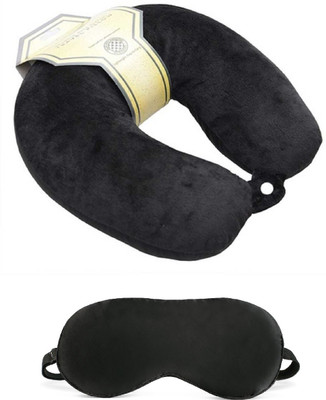 Royalkart Spungee Ultra Premium Quality Microbeads Travel Neck Pillow For Car Bus Train Flight Black Neck Pillow & Eye Shade(Black)
Royalkart Spungee Ultra Premium Quality Microbeads Travel Neck Pillow For Car Bus Train Flight Black Neck Pillow & Eye Shade(Black)