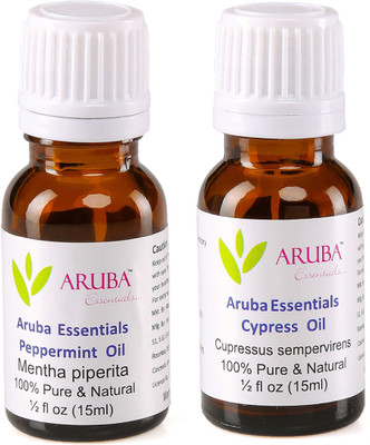 Aruba Essentials Peppermint Oil & Cypress Oil 100% Undiluted Combo of 15 ml each(30 ml)
Aruba Essentials Peppermint Oil & Cypress Oil 100% Undiluted Combo of 15 ml each(30 ml)