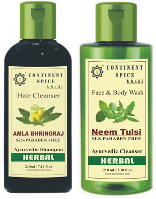 Continent Spice Amla Shampoo With Neem Tulsi face & Body Wash Combo - CS682005(Set of 2)
Continent Spice Amla Shampoo With Neem Tulsi face & Body Wash Combo - CS682005(Set of 2)