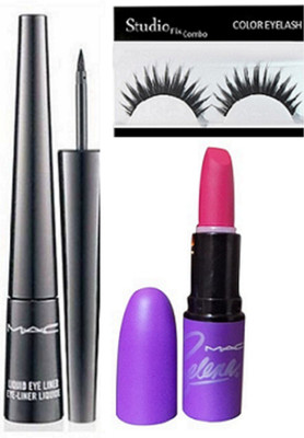 Studio Fix Combo Eyelashes&Mac Liquid Eyeliner,Matte Finish Selena Lipstick(Set of 3)
Studio Fix Combo Eyelashes&Mac Liquid Eyeliner,Matte Finish Selena Lipstick(Set of 3)